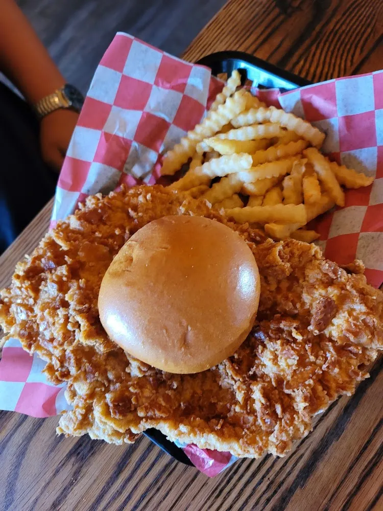 Full Pork Tenderloin Sandwich